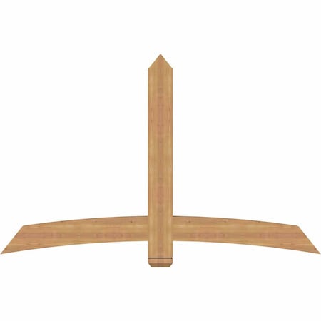 Ekena Millwork Bellingham Timber Gable Bracket, Western Red Cedar, 72"W x 45"H x 3 1/2"D x 5 1/2"F, 15/12 Pitch GBW072X45X0406BEL00SWR